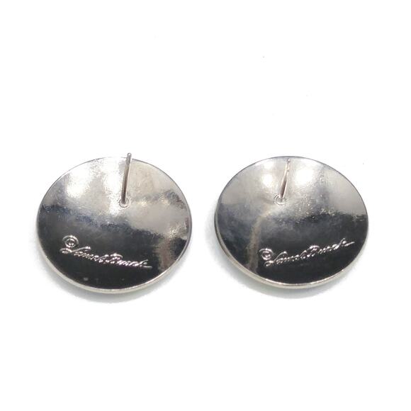 Vintage Laurel Burch Bird of Paradise Post Earrings, Silver Tone Cloisonné - Picture 10 of 10